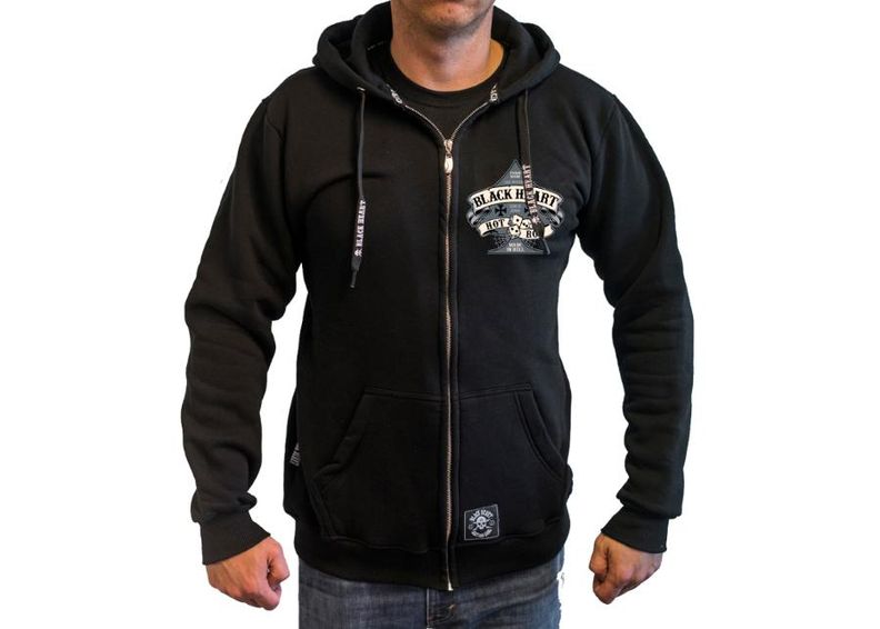 Повседневная толстовка с капюшоном BLACK HEART Hot Rod Bell Zip увеличить