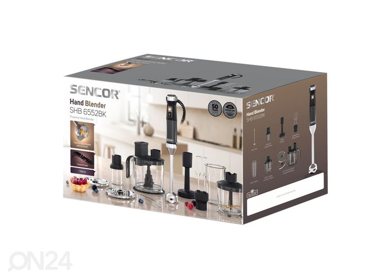 Погружной блендер с принадлежностями Sencor SHB6552BK, черный увеличить