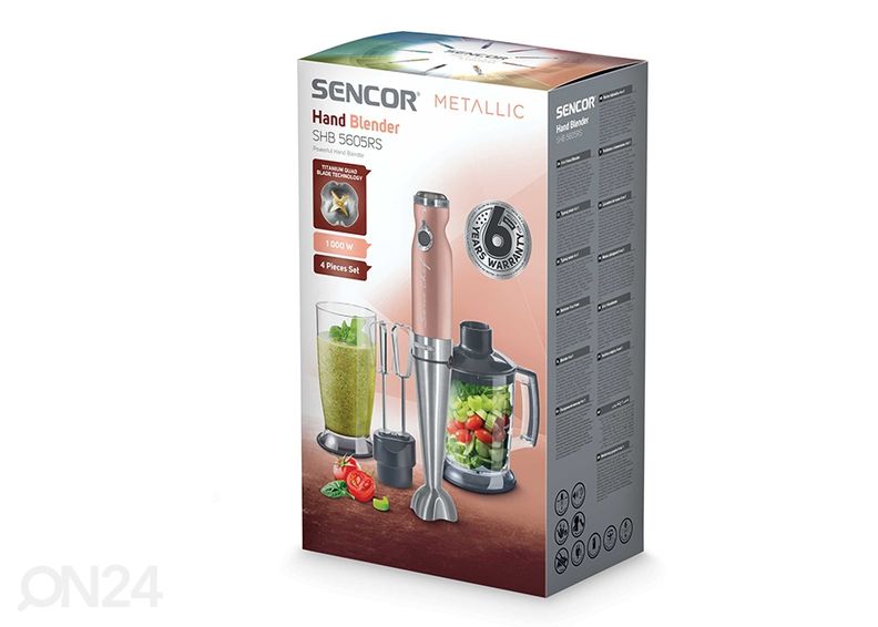 Погружной миксер Sencor Metallic SHB5605RSEUE3 увеличить