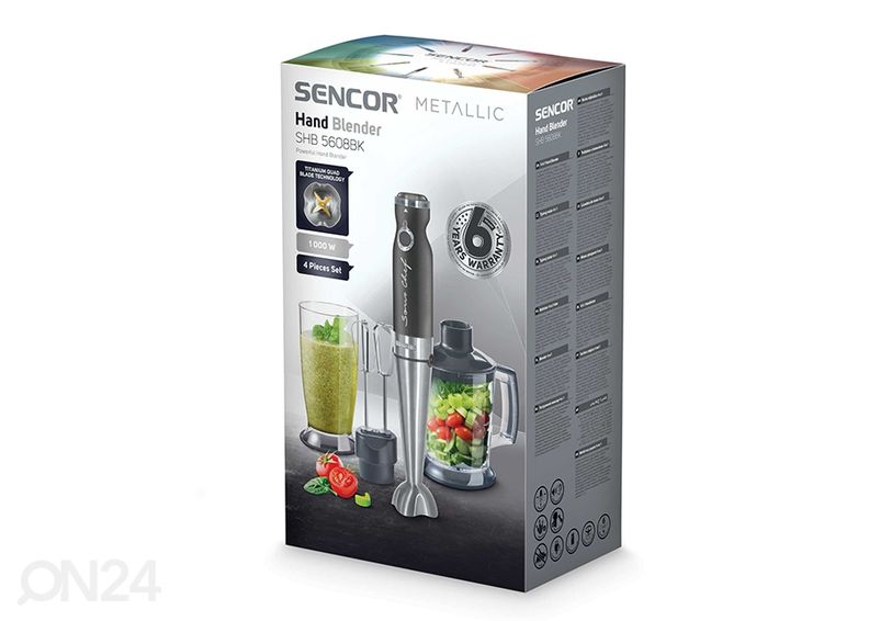 Погружной миксер Sencor Metallic SHB5608BKEUE3 увеличить