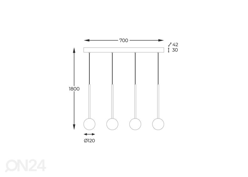 Подвесной светильник Ali 4 увеличить