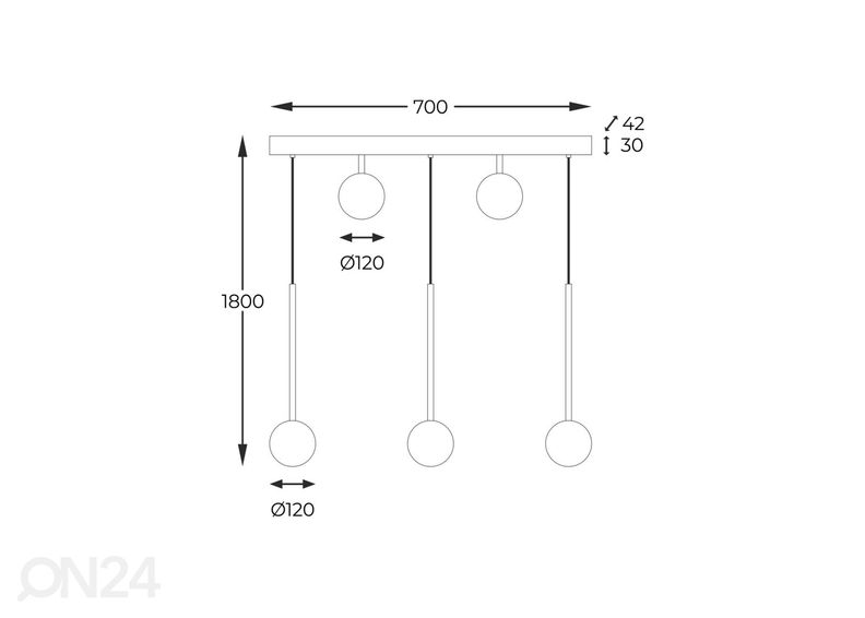 Подвесной светильник Ali 70 увеличить