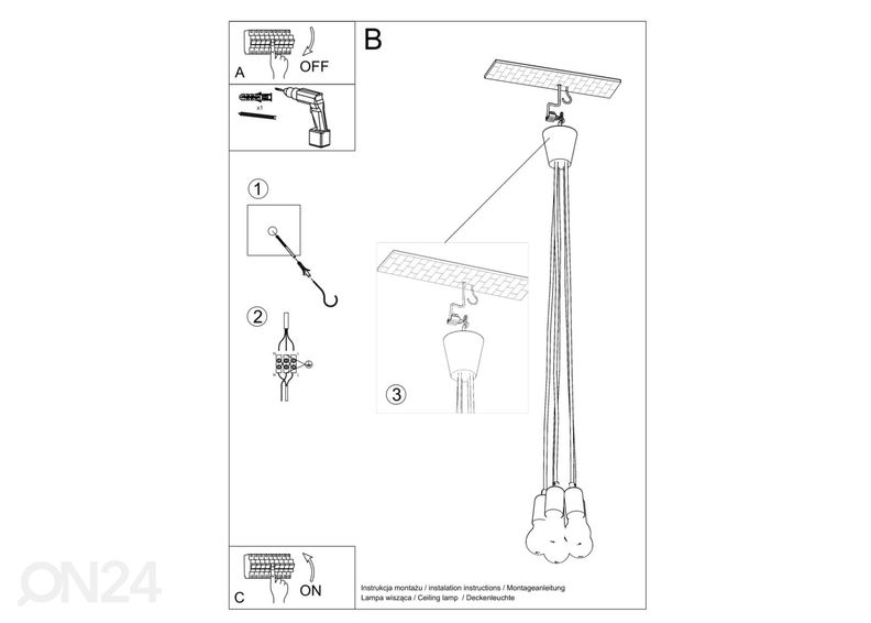 Подвесной светильник Diego 5 увеличить