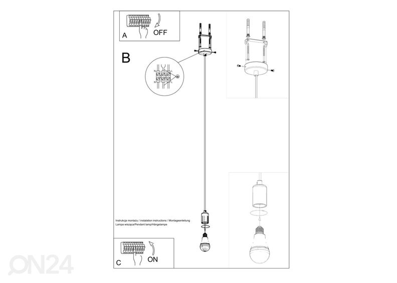 Подвесной светильник Edison, черный увеличить