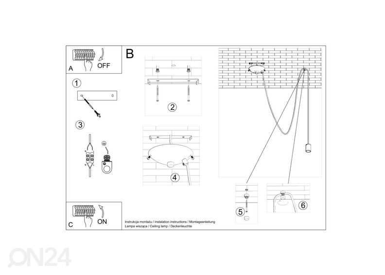 Подвесной светильник Edison 1, черный увеличить