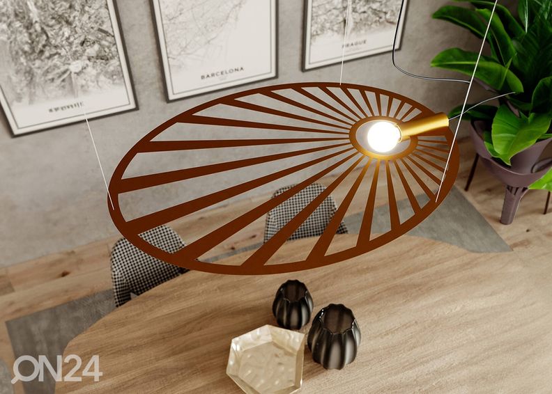 Подвесной светильник Lehdet, золотистый увеличить