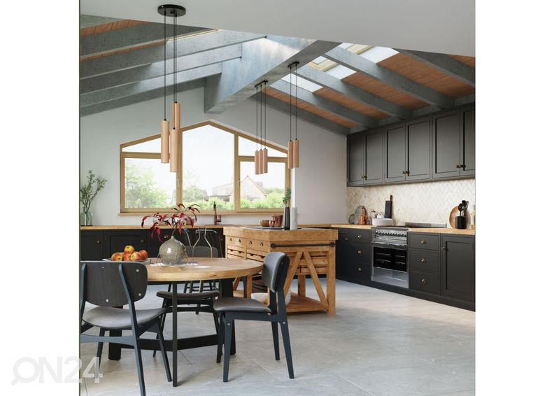 Подвесной светильник Lino 3, дерево увеличить