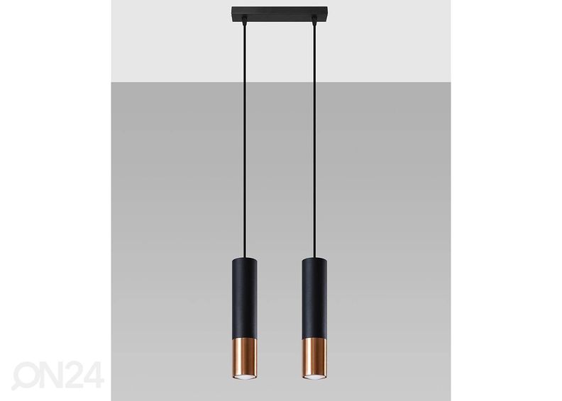 Подвесной светильник Loopez 2, черный/медь увеличить
