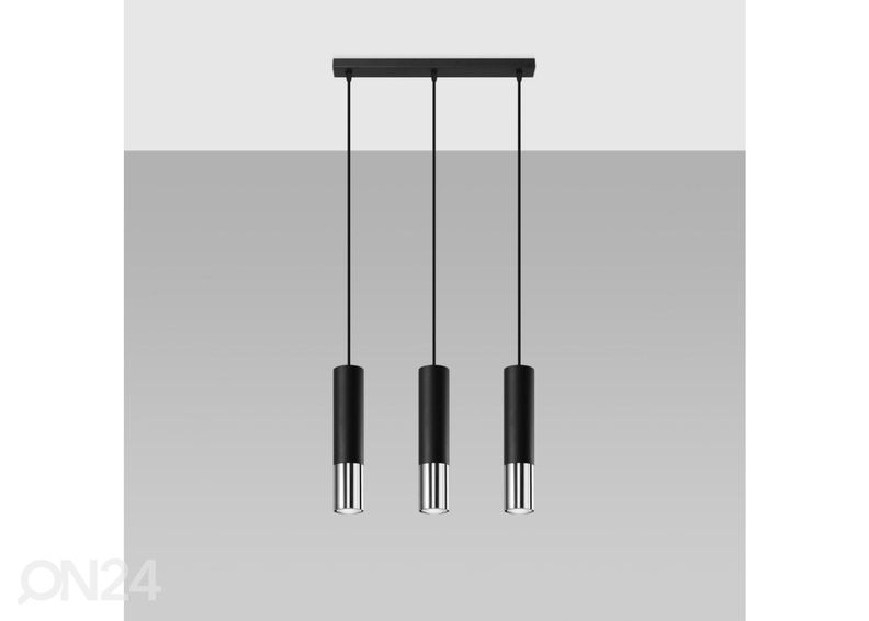Подвесной светильник Loopez 3L, черный/хром увеличить