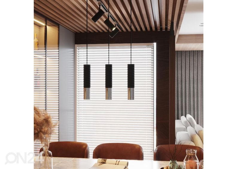 Подвесной светильник Loopez 3L, черный/хром увеличить