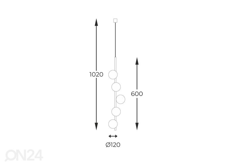 Подвесной светильник Luna 5 увеличить