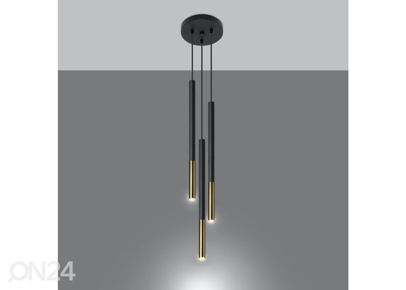 Подвесной светильник Mozaica 3P, черный/золотой увеличить