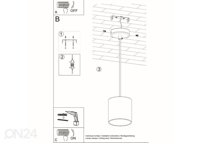 Подвесной светильник Orbis 1, белый увеличить