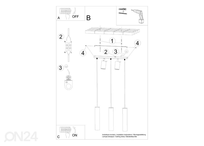 Подвесной светильник Ring 3, белый увеличить