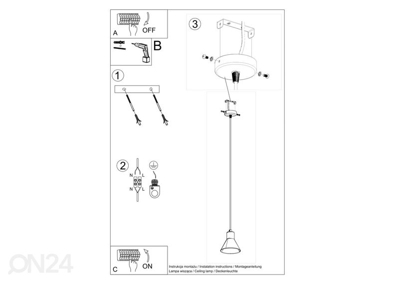 Подвесной светильник Taleja 1, черный увеличить