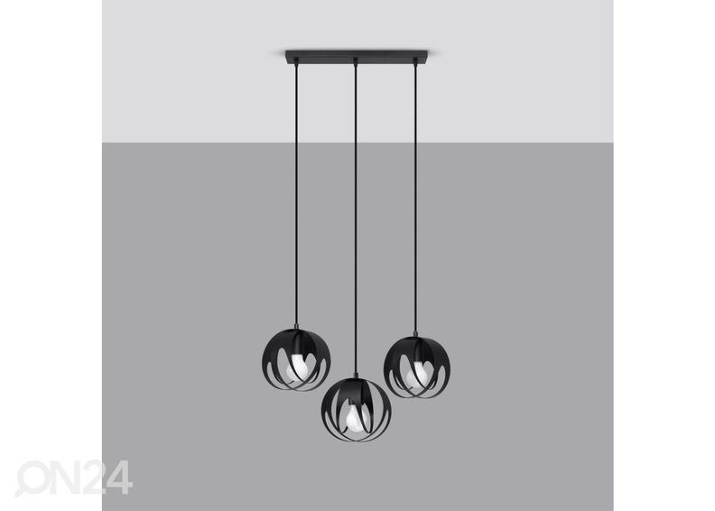 Подвесной светильник Tulos 3L черный увеличить