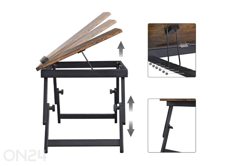 Подставка для ноутбука, коричневая/черная увеличить