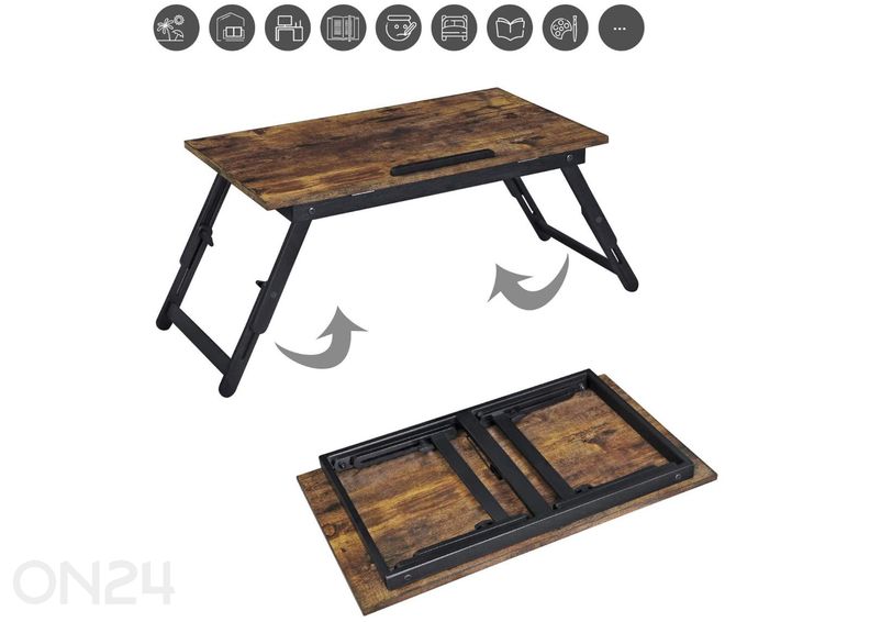 Подставка для ноутбука, коричневая/черная увеличить