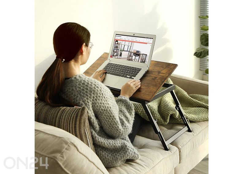 Подставка для ноутбука, коричневая/черная увеличить