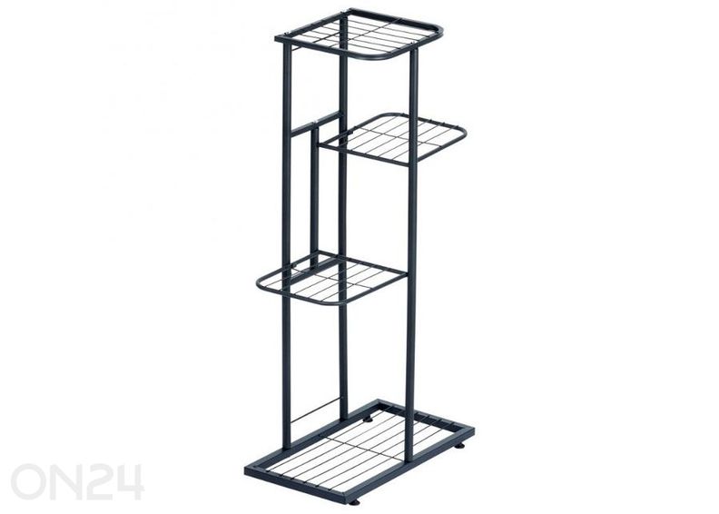 Подставка для цветов с 4 уровнями, черная увеличить