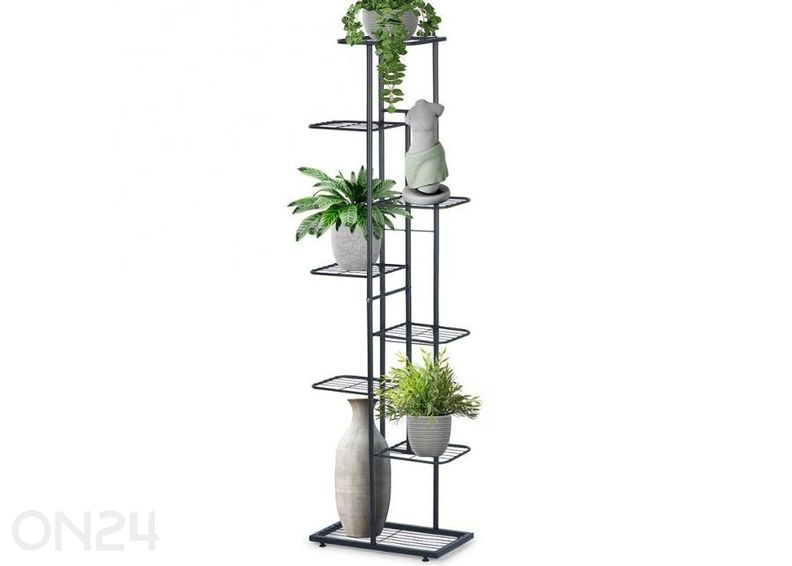 Подставка для цветов с 8 уровнями, черная увеличить