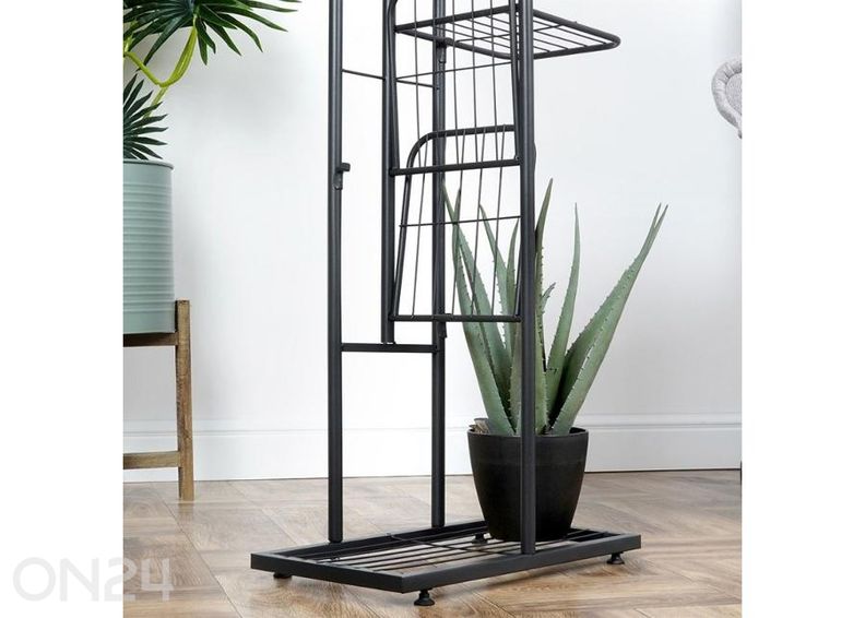 Подставка для цветов с 8 уровнями, черная увеличить