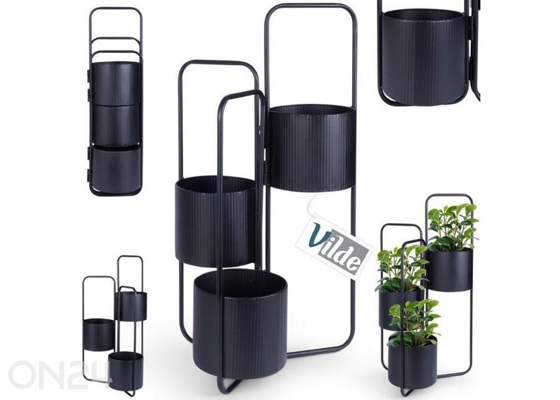 Подставка для цветов, черная увеличить