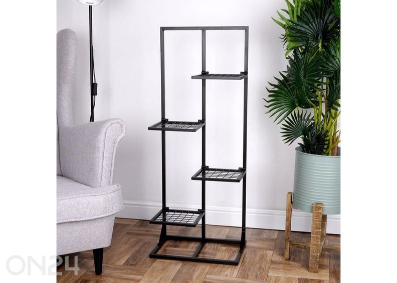 Подставка для цветов, 4 уровня, черная увеличить