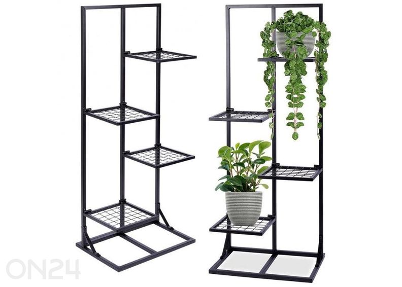 Подставка для цветов, 4 уровня, черная увеличить