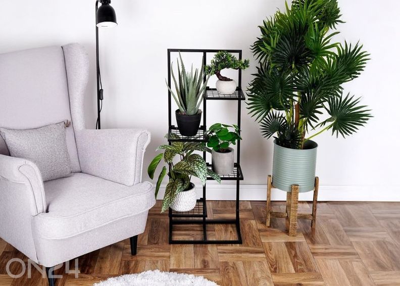 Подставка для цветов, 4 уровня, черная увеличить