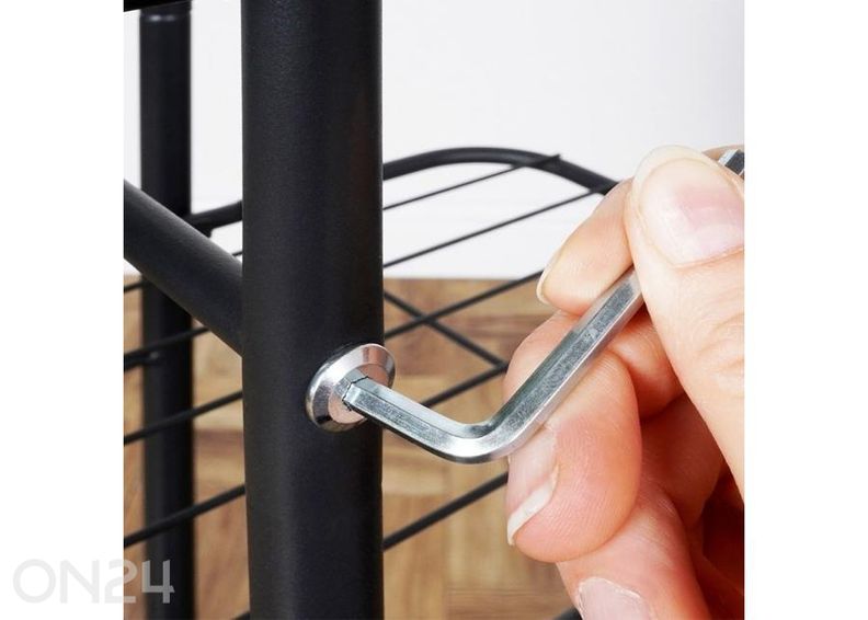 Подставка для цветов, 6 уровней, черная увеличить