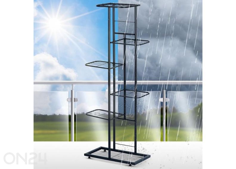 Подставка для цветов, 6 уровней, черная увеличить