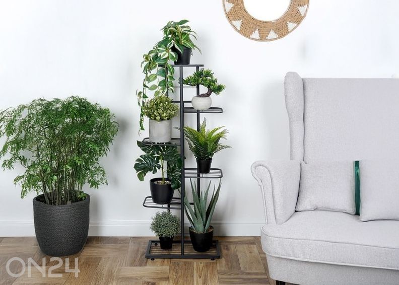 Подставка для цветов, 6 уровней, черная увеличить