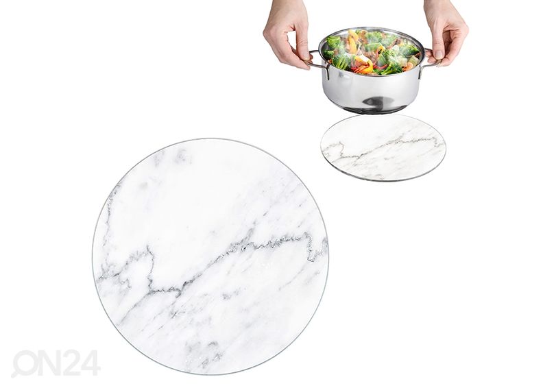 Подставка под горячее из стекла Камень Ø 20 см увеличить