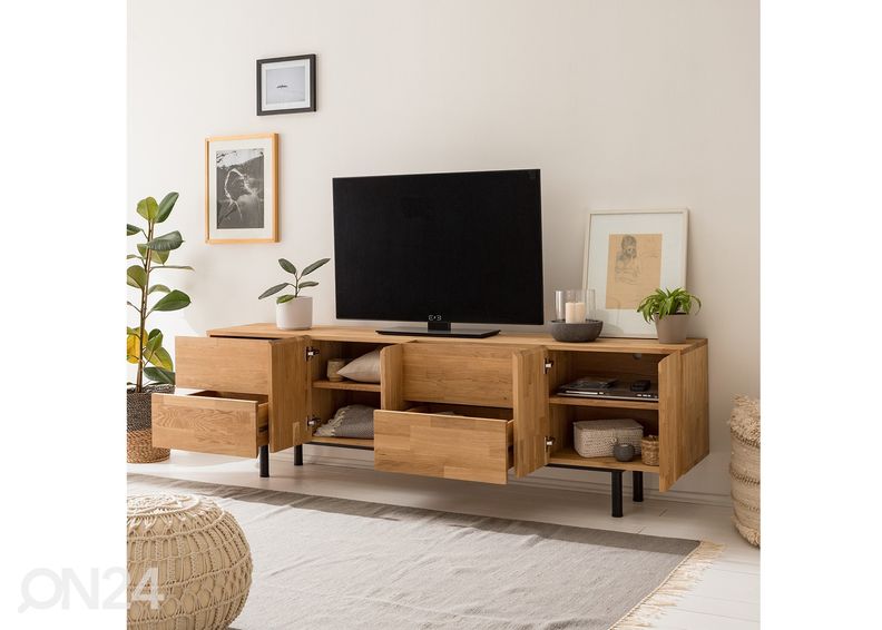 Подставка под ТВ из массива дуба Varberg увеличить