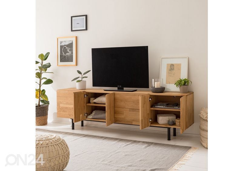 Подставка под ТВ из массива дуба Varberg увеличить