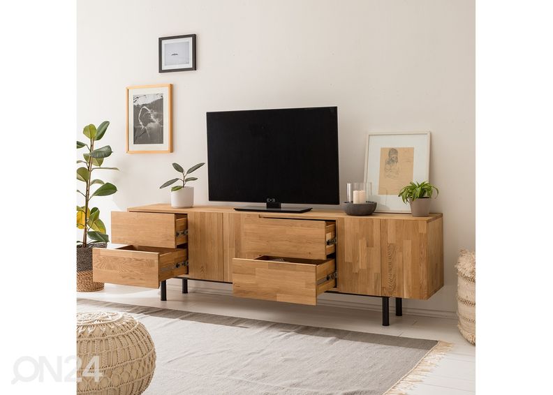 Подставка под ТВ из массива дуба Varberg увеличить