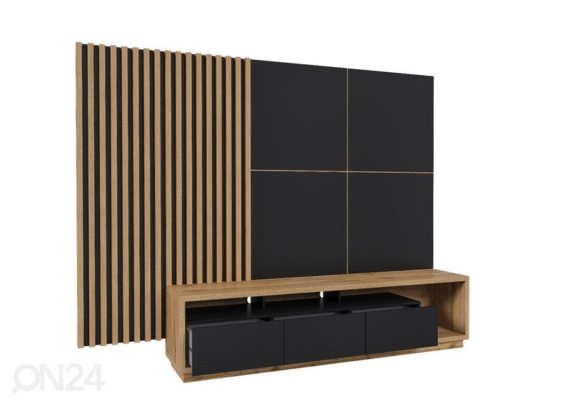 Подставка под ТВ + настенные панели 3 шт увеличить