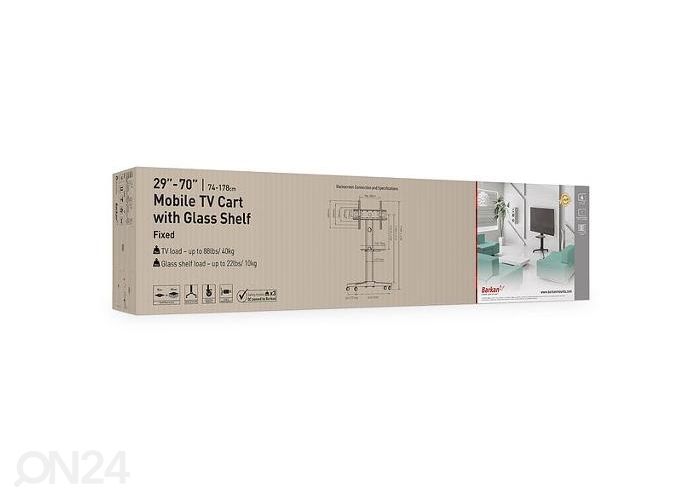 Подставка под ТВ на колесах Barkan SW401.B увеличить