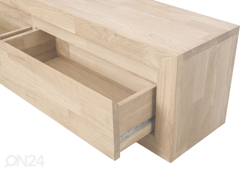 Подставка под ТВ / шкаф настенный из дуба Delf, белое масло увеличить