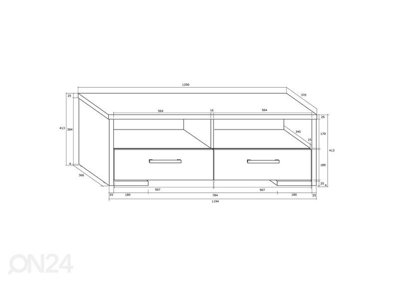 Подставка под ТВ 120 cm увеличить