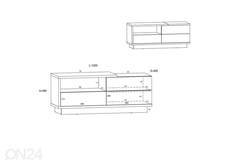 Подставка под ТВ увеличить