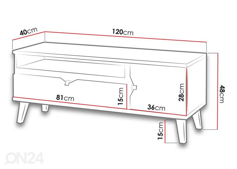Подставка под ТВ увеличить