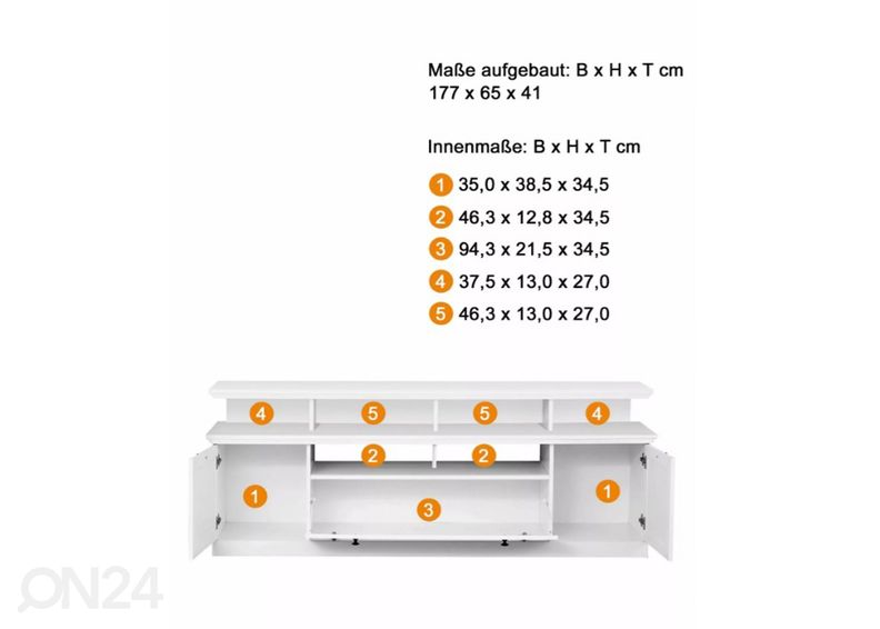 Подставка под ТВ Baxter увеличить