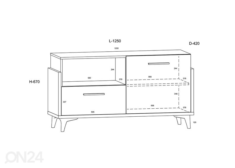 Подставка под ТВ Blarney увеличить