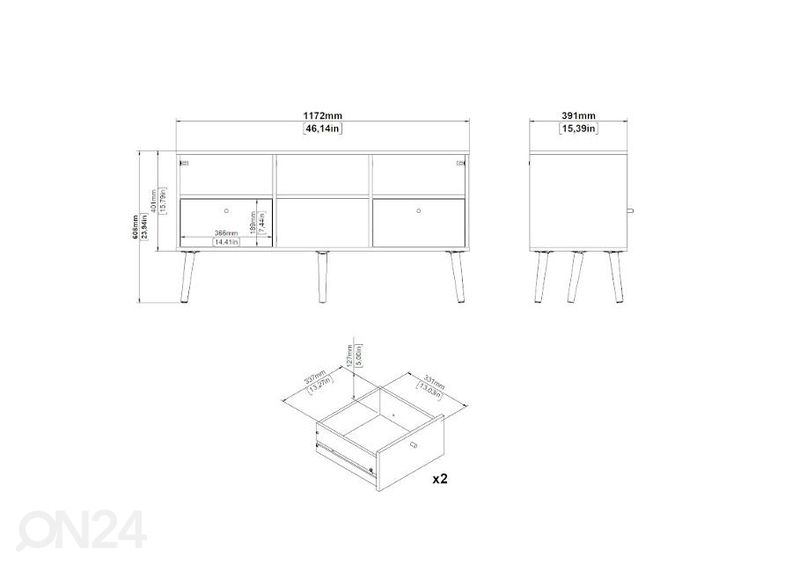 Подставка под ТВ Bodo 117 cm увеличить