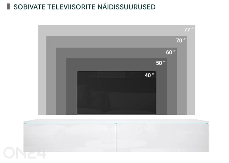 Подставка под ТВ Der 180 см увеличить