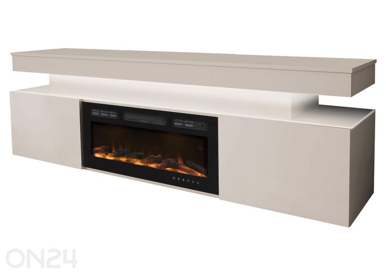 Подставка под ТВ Glossa 190 cm + камин + LED увеличить