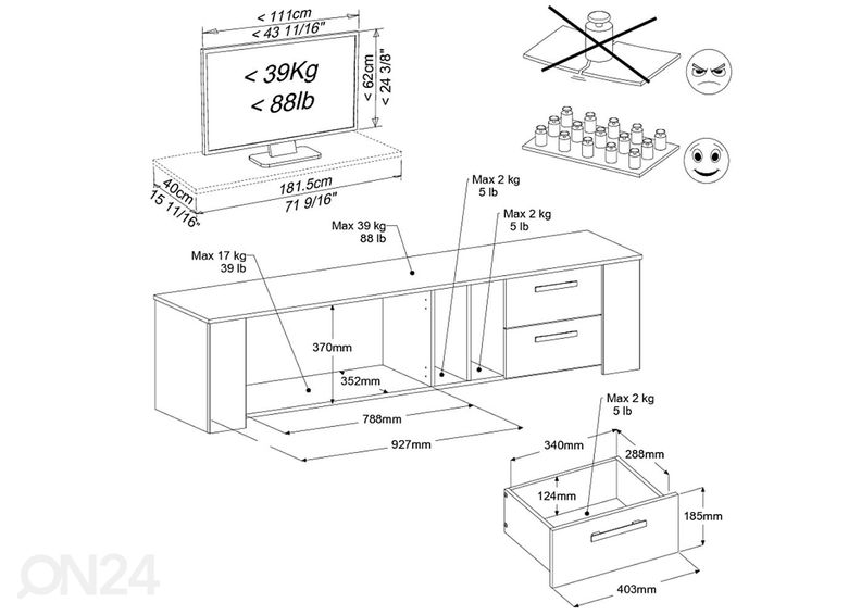 Подставка под ТВ Helma 182 cm увеличить