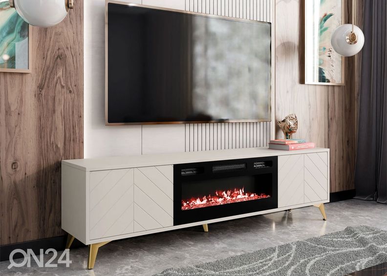 Подставка под ТВ Ksenia 184 см c электрокамином увеличить